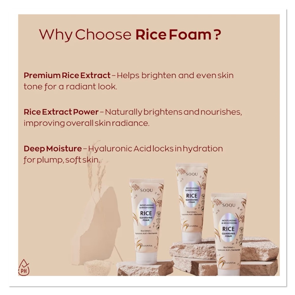 SOQU Rice Cleansing Foam - Picture 2 of 8